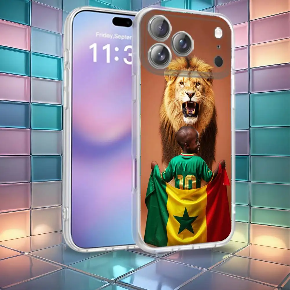 Senegal Flag MAP For iPhone 17,12,11,14,13,15,16,Plus,Air,Pro,Max,E,Mini for Magsafe Magnetic Frosted Phone Case