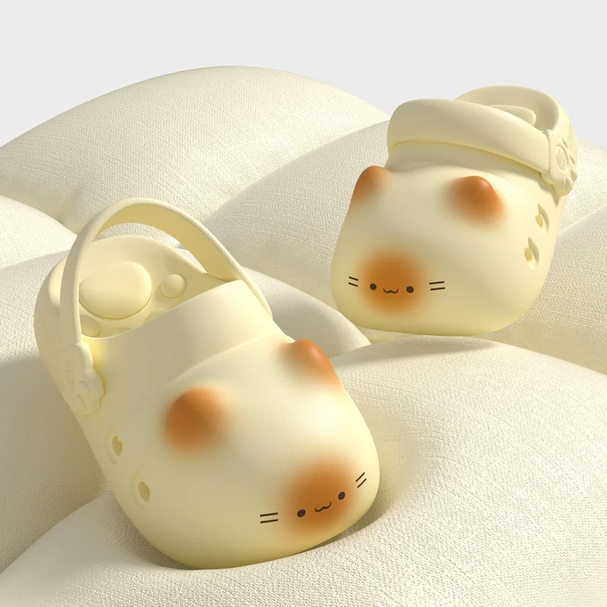 

New 3D cat paw designer slippers women summer mules clogs light EVA slipper indoor outdoor garden beach shoe unisex kitty sliper