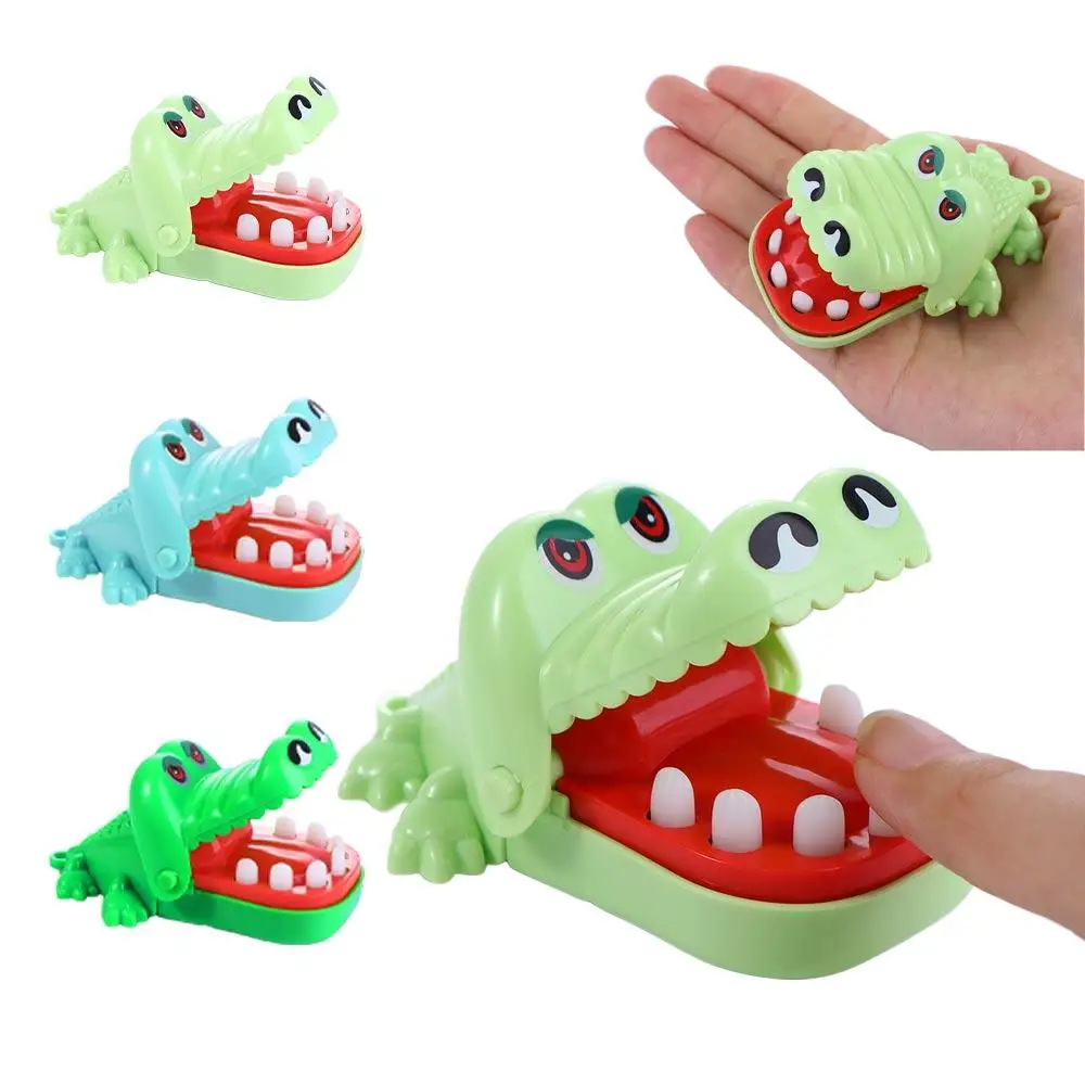 Grappig Praktisch Speelgoed Tandarts Mini Met Sleutelhanger Bijten Hand Alligator Krokodil Speelgoed Bijten Vinger Spel Krokodil Mond Gags Speelgoed