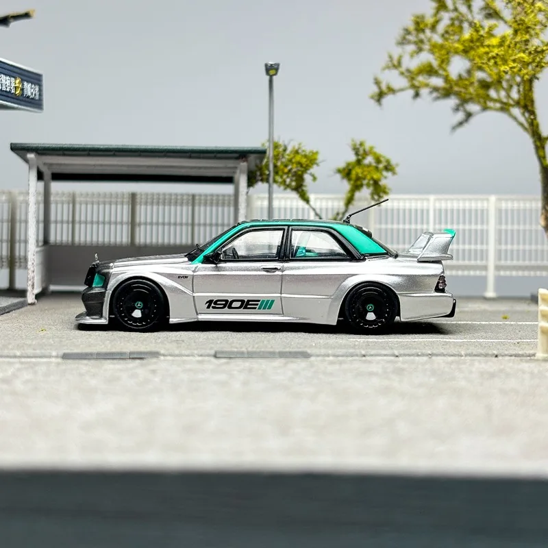 RM Schaal 1/64 Mercedes Benz 190E EVO II WIDEBODY Limited Edition Legering Speelgoed Motorvoertuig Diecast Metaal Model Geschenken