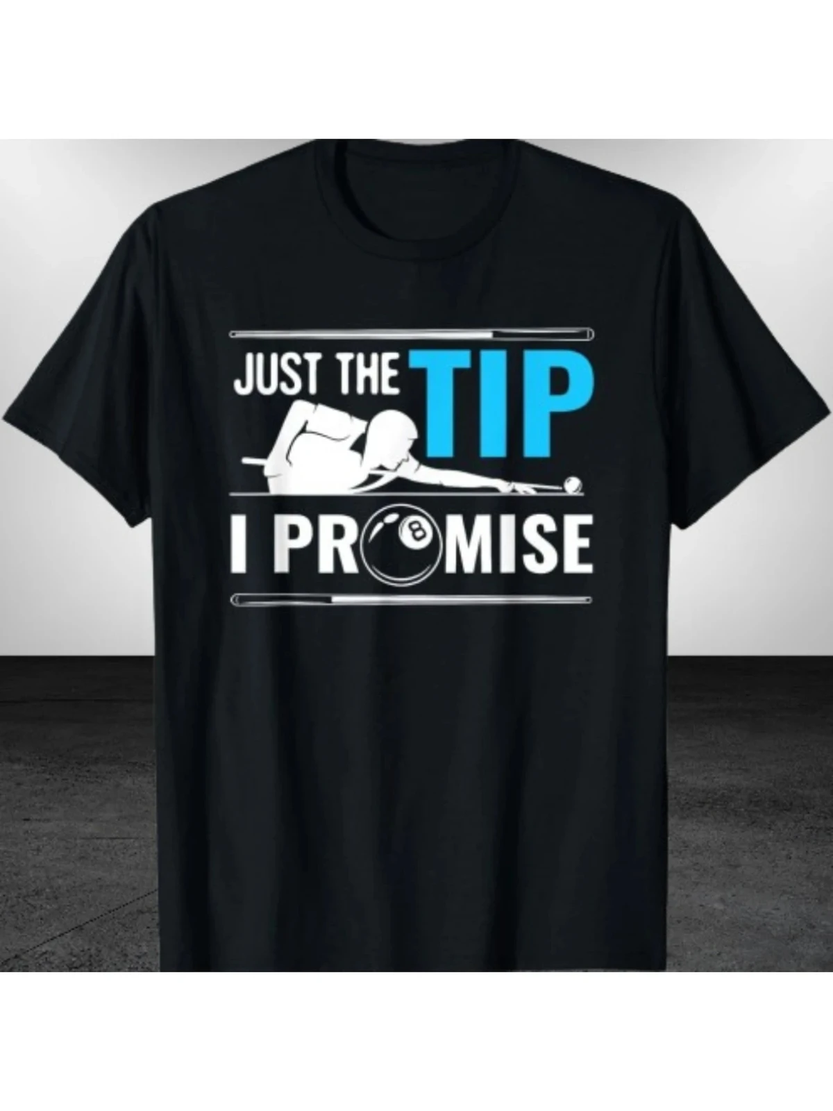 Funny Logo Tee Billiard T-Shirt - Pool Balls Billiards Cue Sport Game