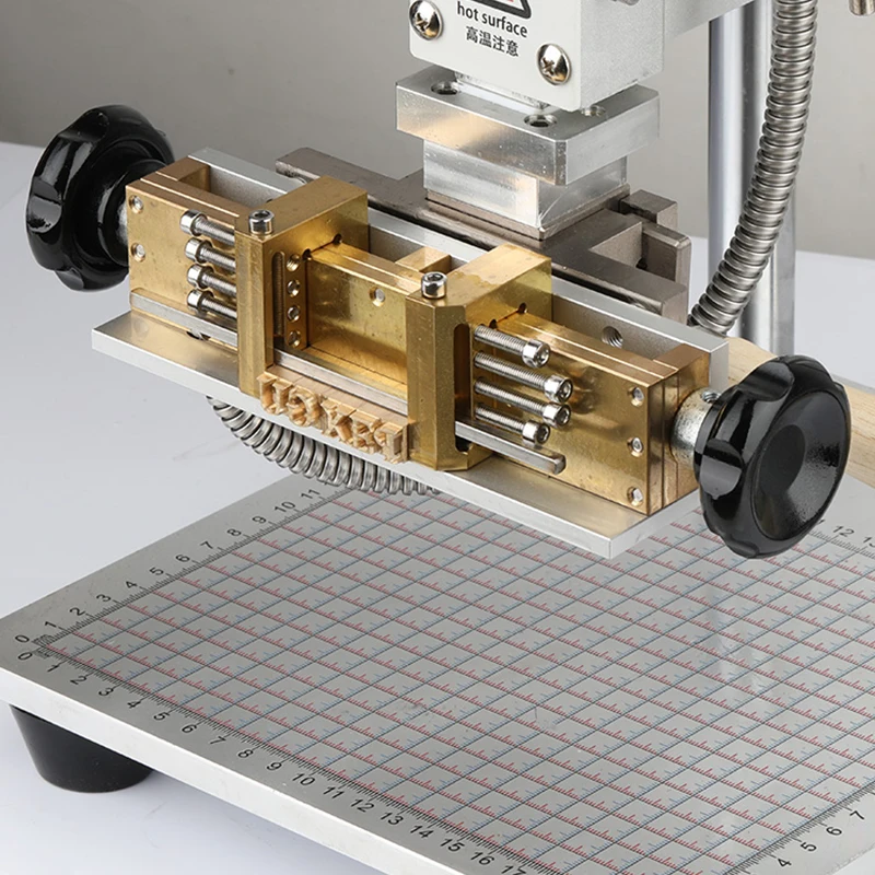 Bronzing Machine Hot Stamping Machine Manual Embossing Machine with Positioning Slider for PVC Leather  Paper Holder Bracket