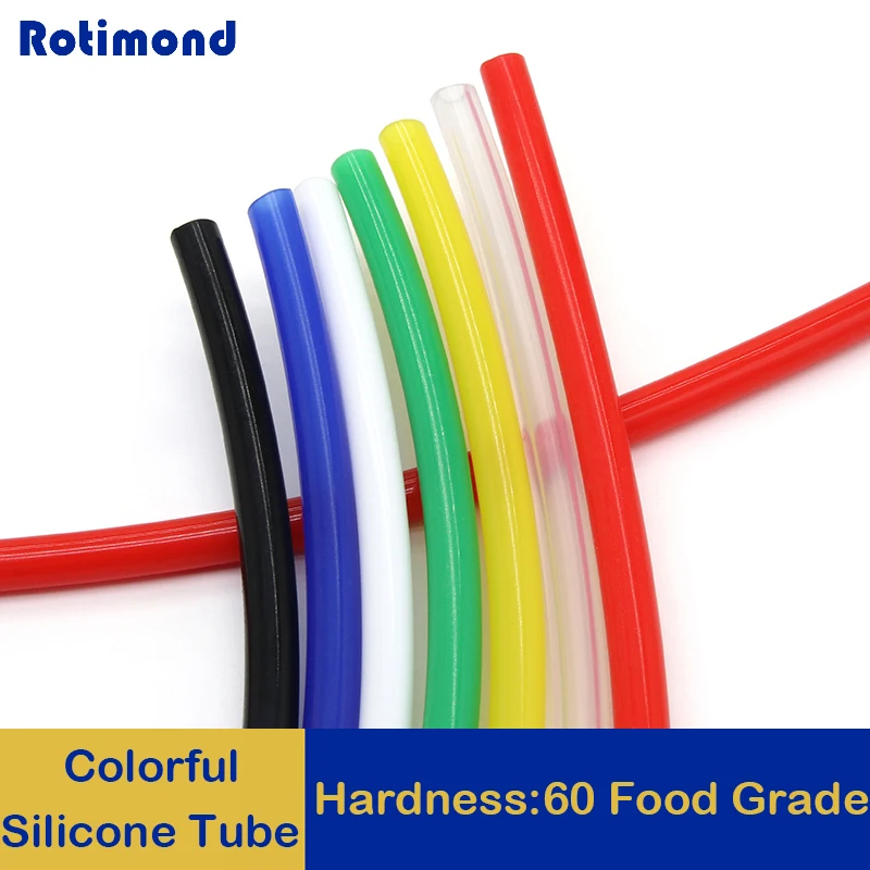 

1 Meter ID 1 2 3 4 5 6 7 8 9 10 mm Silicone Tube Flexible Rubber Hose Food Grade Soft Drink Pipe Water Connector
