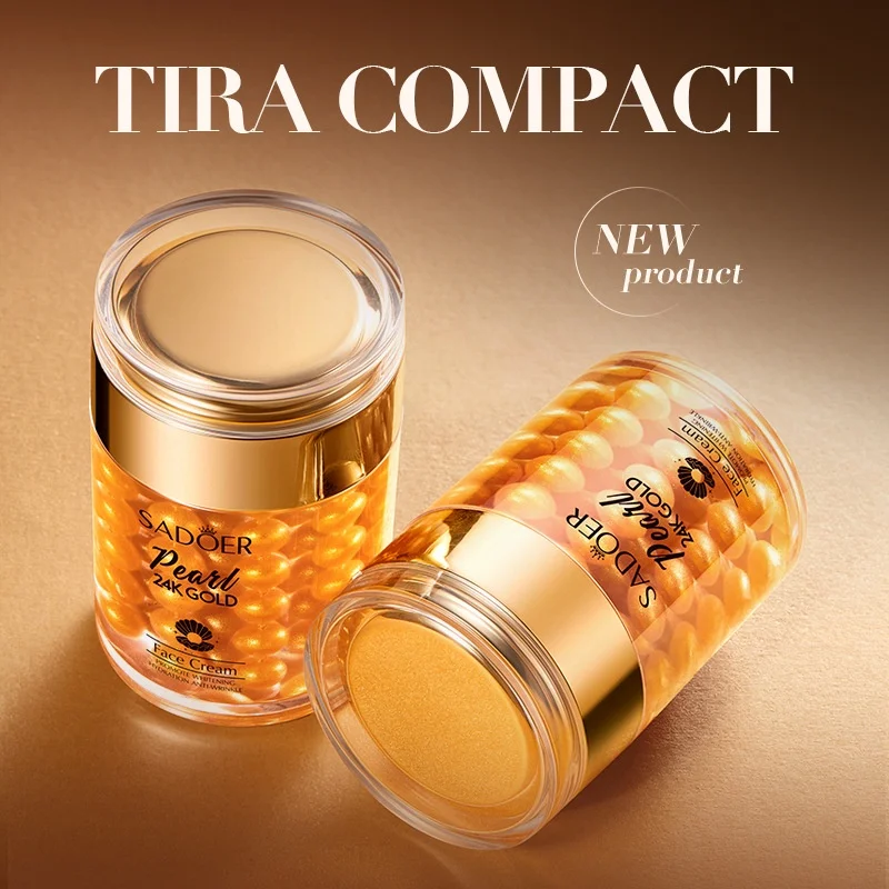 SADOER 24K Golden Pearl colágeno hidratante Facial para blanquear