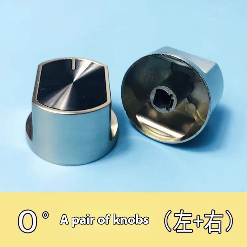 Joli de cuisinière à gaz en alliage de zinc métallique, vente directe d'usine, bouton lointain, poignée de ville, rond, nouveau, 8mm, 2 pièces, 0 degré