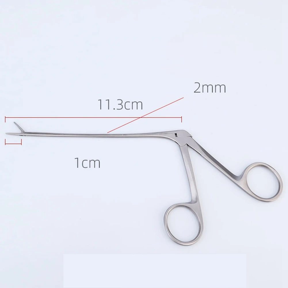 A40Z-Middle Ear Pliers Ear Canal Forceps Endoscope Earwax Remover Veterinary Forceps Tweezer Short Forceps