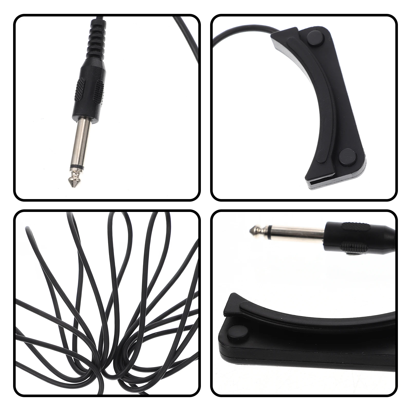 

Pickup for Acoustic Folk Guitar Bass Banjo Ukulele Durable Soundhole Pickup No Hole Installation Lightweight Compact