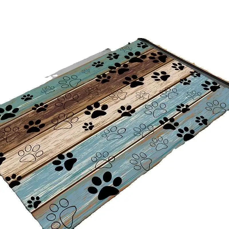 

Fashionable Claw Print Diatom Mud Welcome Durable, Non Slip, Quick Drying, Suitable Indoor/Outdoor Use Perfect For Living Room,