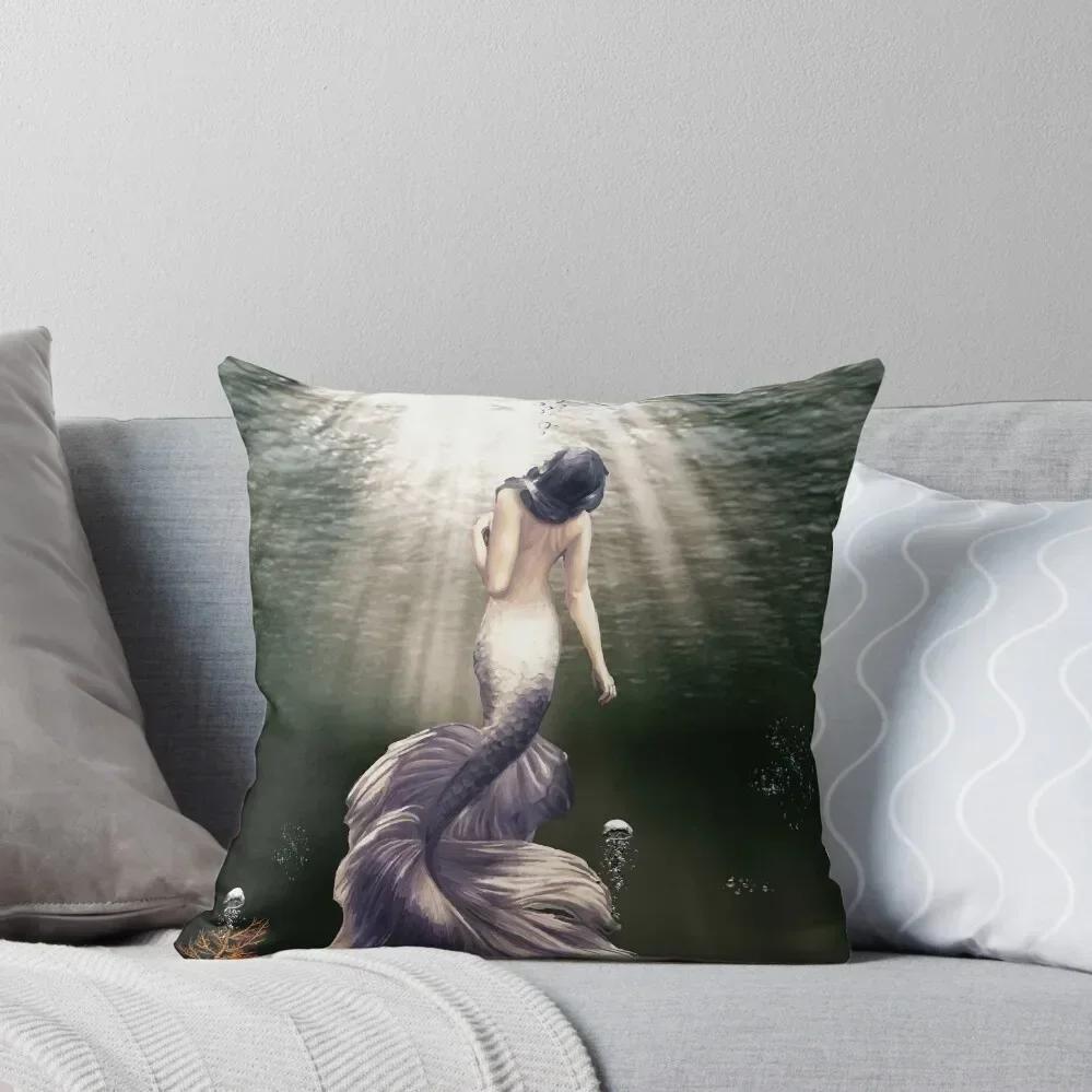 

MERMAID FROM THE DEEP Throw Pillow Decorative Sofa Cushions Pillow Case autumn pillowcase pillow