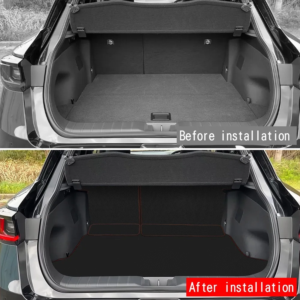 렉서스 LBX AY10 2023-2026용 리어 트렁크 매트 풀 커버리지 가죽 카고 라이너 방오 매트 시트 등받이 보호 패드 커버