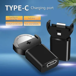 2024 USB Type C Plug Lithium 2032 Battery Adapter For LIR2032 LIR2025 ML2032 ML2025 CR2032 Coin Button Cell Battery Fast Charger