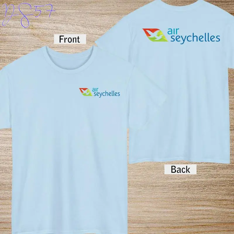 

Футболка с винтажным логотипом Air Seychelles, черная, темно-серая, белая, красная, синяя, S 5Xl