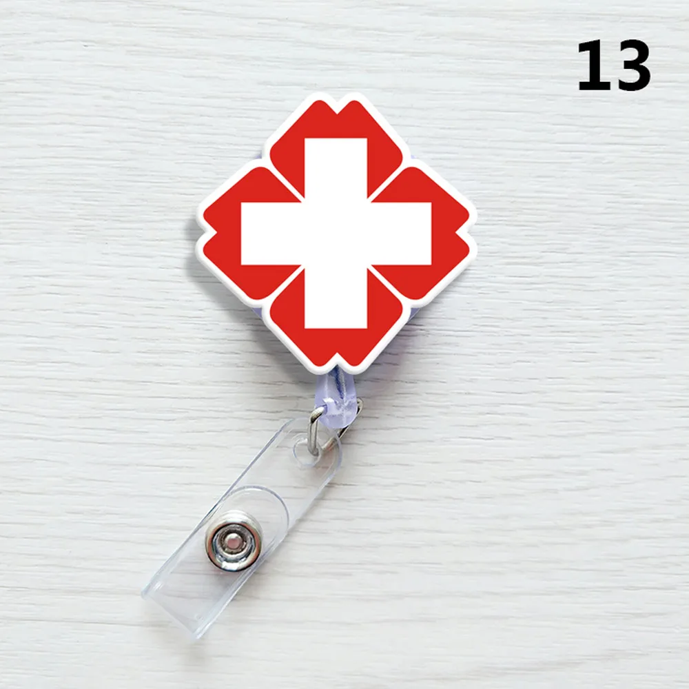 

Nurse 1PC Clips ID Name Card Doctor Retractable Office Supplies Name Card Holder Badge Holder Clip Card Holder Clip