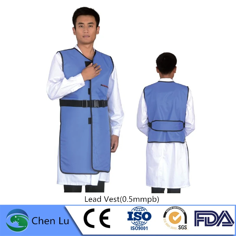 Recommend x-ray gamma ray radiation protection 0.5mmpb long lead vest nuclear radiation protective adult slim fit lead vest