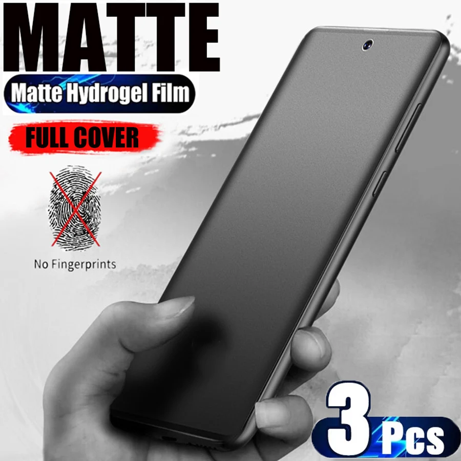 

3PCS Full Cover Matte Hydrogel Film for Redmi Note 9 8 10 Pro 9T 8T TPU Screen Protector for Xiaomi Mi 13 12 11 Lite 11T 12T Pro