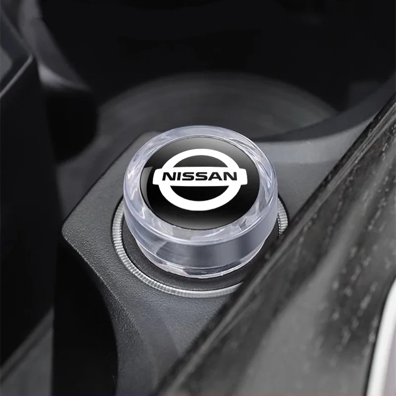 Car Cigarette Lighter Cover DustProof Decoration Cap for Nissan X-trail Qashqai Note Juke Sentra Patrol Navara Micra Leaf Almera