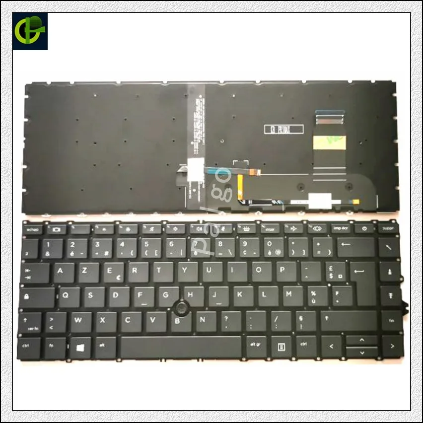 

French Backlit Azerty keyboard for HP ELITEBOOK 840 G7, 840 G8, 845 G7, 845 G8, 745 G7, 745 G8, zbook14 G7, zbook14 G8, FR