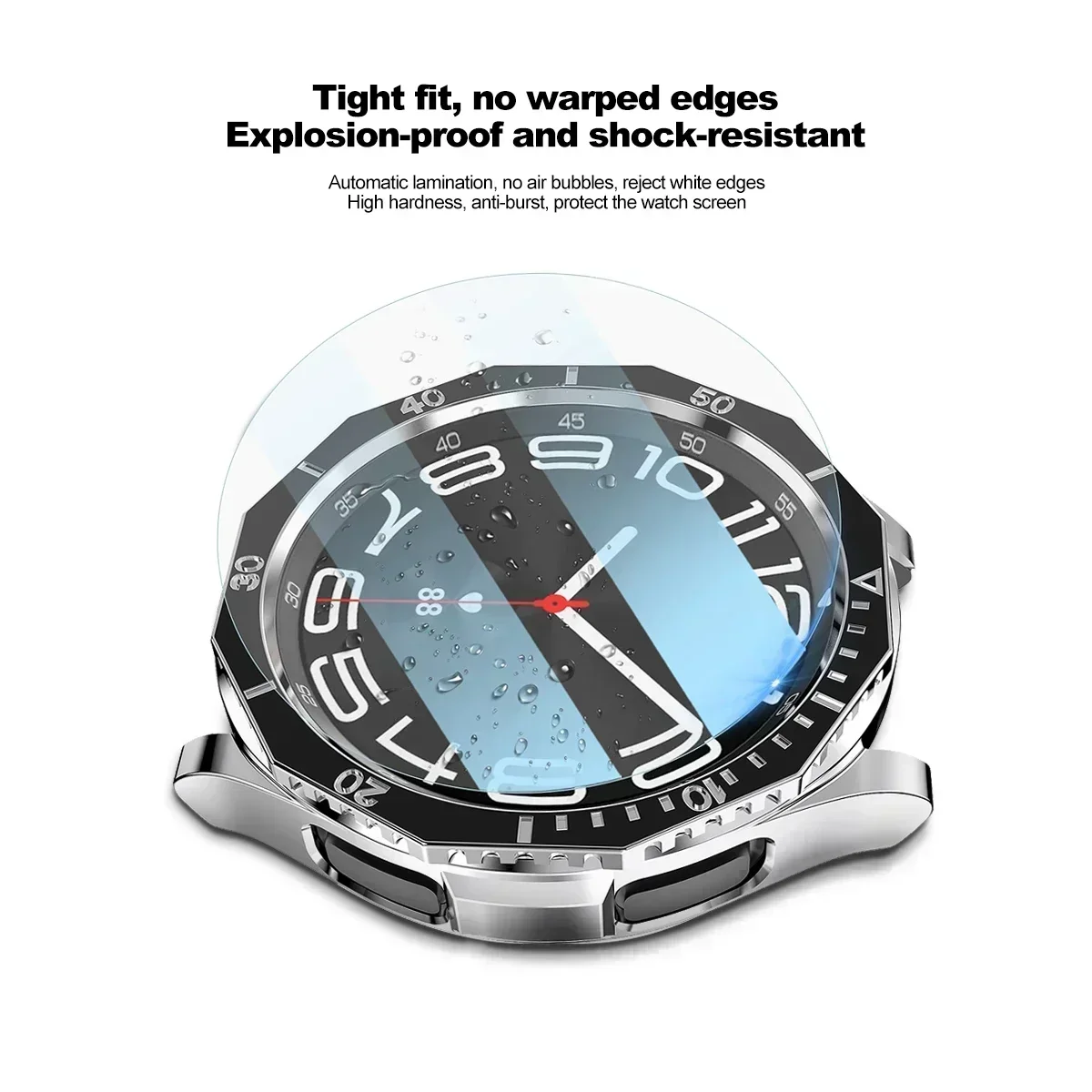 Metal Bezel&Tempered Glass for Samsung Galaxy Watch 6 Classic 47mm 43mm Bumper 3IN1 Watch6 Classic Screen Protector Accessories