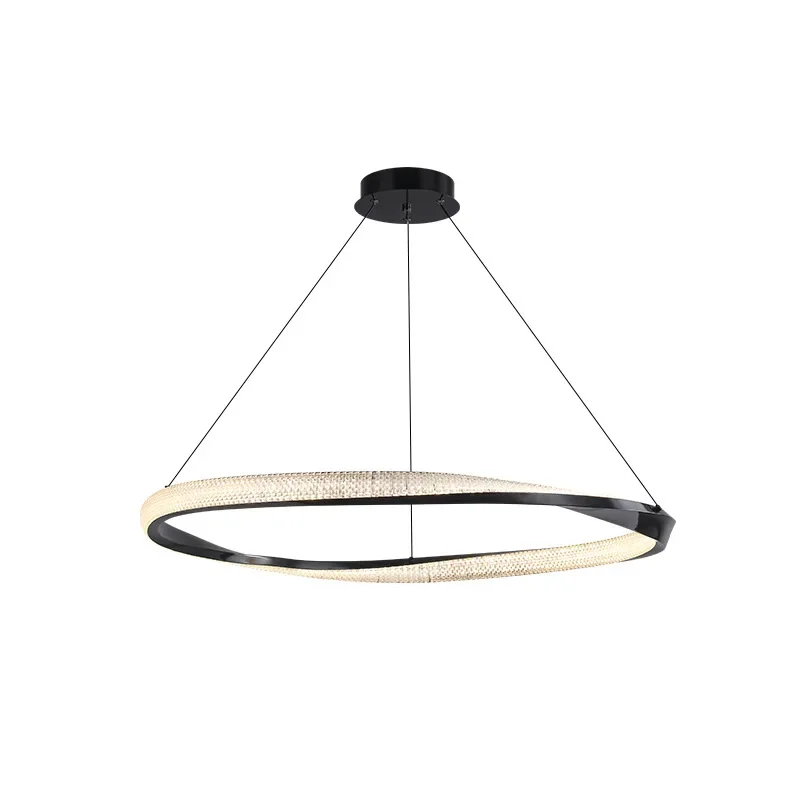 

Living room chandelier modern, simple and light luxury, aluminum Nordic atmosphere, smart home dining room, living