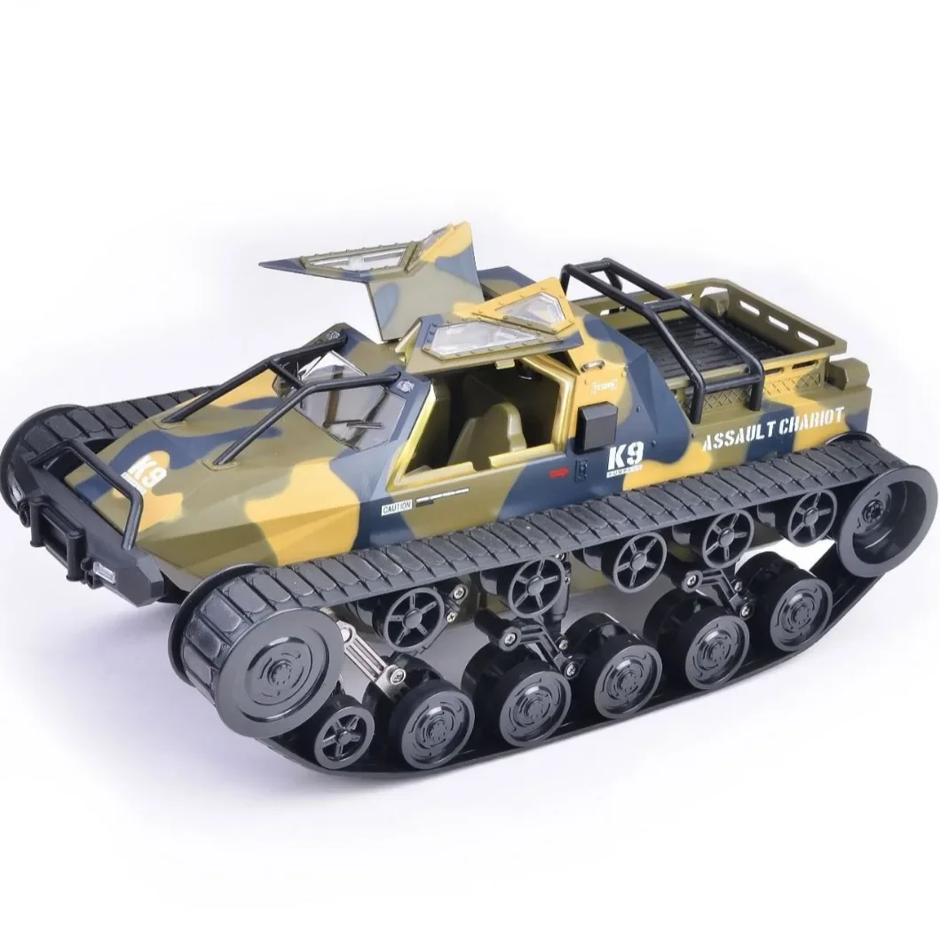 1:12 Climbing Tank Cross-Border G2061 Simulation Ev2 Off-Road High-Speed Tracked Rc Drifting Tank Armored Vehicle Boy Toy Gift