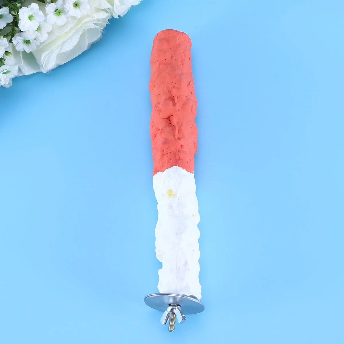 

Parrot Supplies High Calcium Perch Edible Standing Pole for Birds Relieves Boredom Increases Activity Level Pet Bird Perch