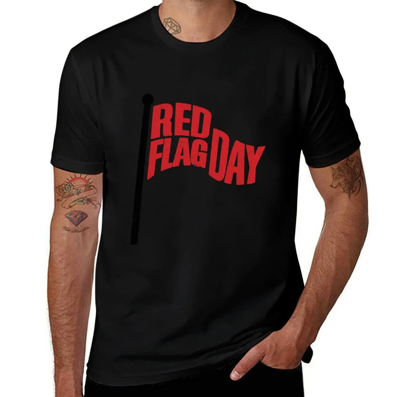 

Red Flag Day T-Shirt Summer Sports Quick Dry T-Shirt