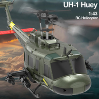 UH-1 RC Helicopter Huey Simulation 3D Six Way Aileron Free Reverse Flying Stunt Electric Remote-Controlled Aircraft Model Toy