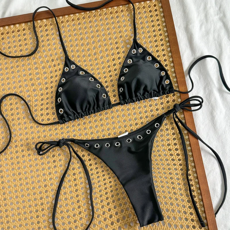

Черные сексуальные бикини 2026, женские купальники, женский купальник для купания, купальные костюмы, бразильский комплект бикини, пляжная одежда, купальщица в бассейне