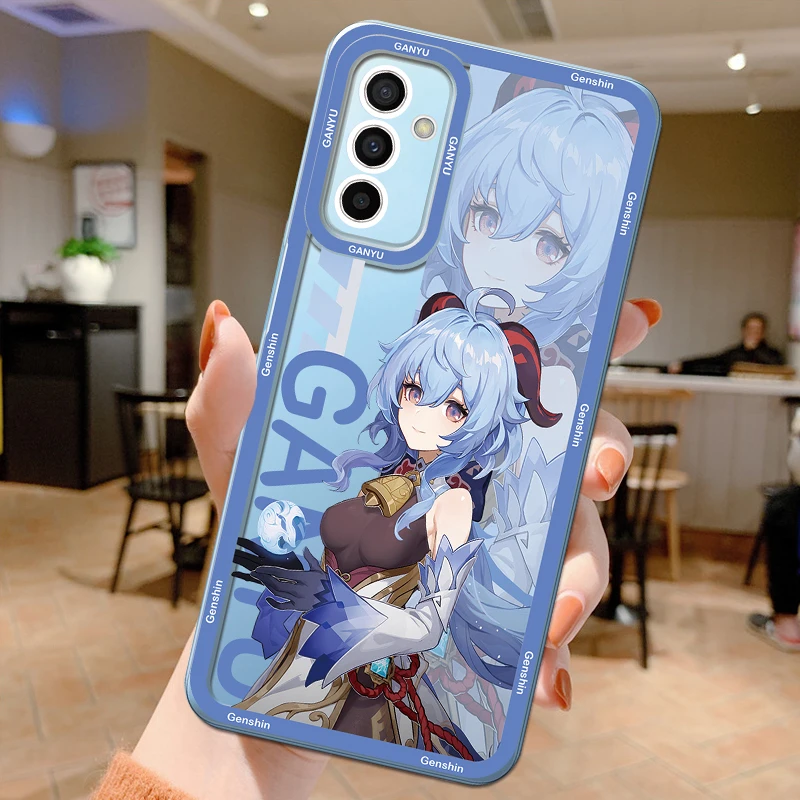 For Samsung Galaxy A25 A35 A55 5G Case Genshin Impact Anime Soft Transparent Cover Cartoon Fundas For Samsung A 25 Bag GalaxyA35