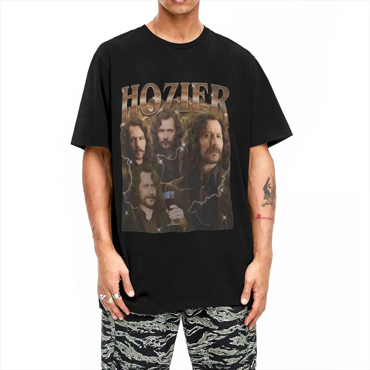 Hozier Funny Meme Sirius T Shirt Couple Black Vintage Y2K Funny Cotton T-Shirts Summer O Neck Hip Hop Tees Casual Oversize Tops