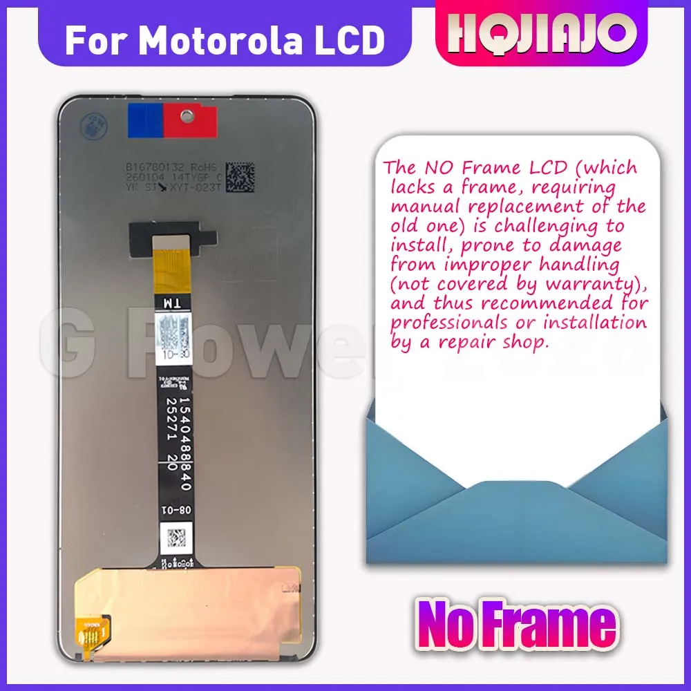 6.8'' IPS LCD For Motorola MOTO G POWER 2026 XT2617-1 Display Touch Screen Digitizer Assembly Replacement G Power 100% Tested