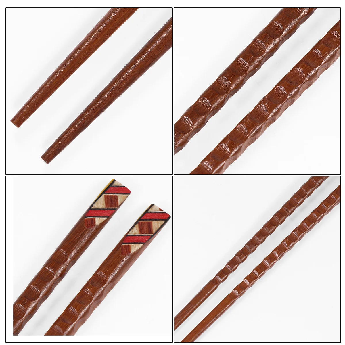 

1Set Wooden Chopsticks Sturdy Pointed Design Safe Use Practical Creative Kitchen Utensils Household Chopsticks