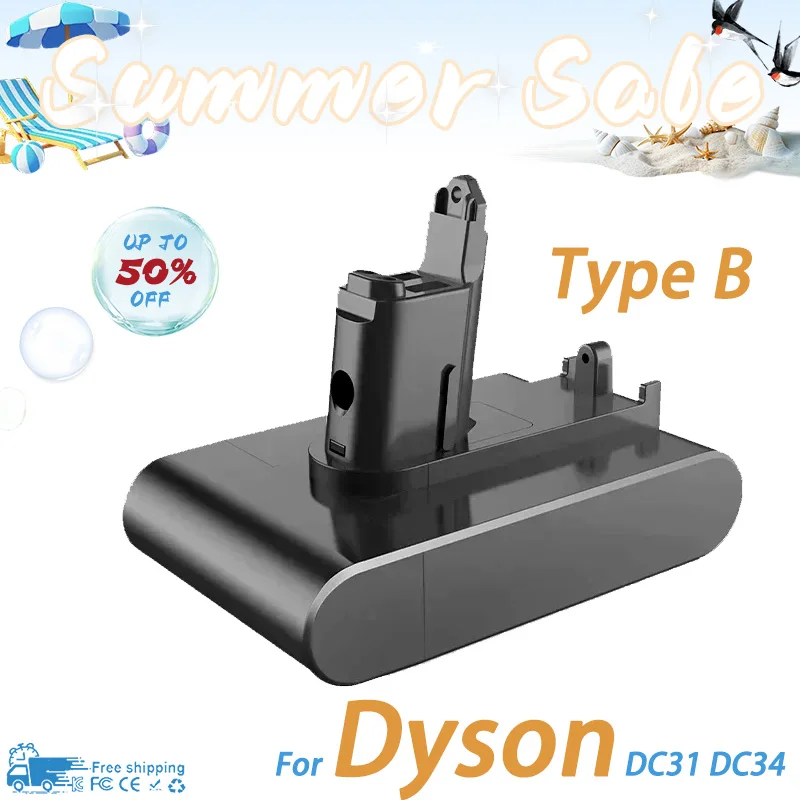 

Original Replacement 22.2V 8000mAh DC31 Type-B Battery for Dyson DC31 DC31B DC35 DC44 DC45 Handheld Power Tool Battery