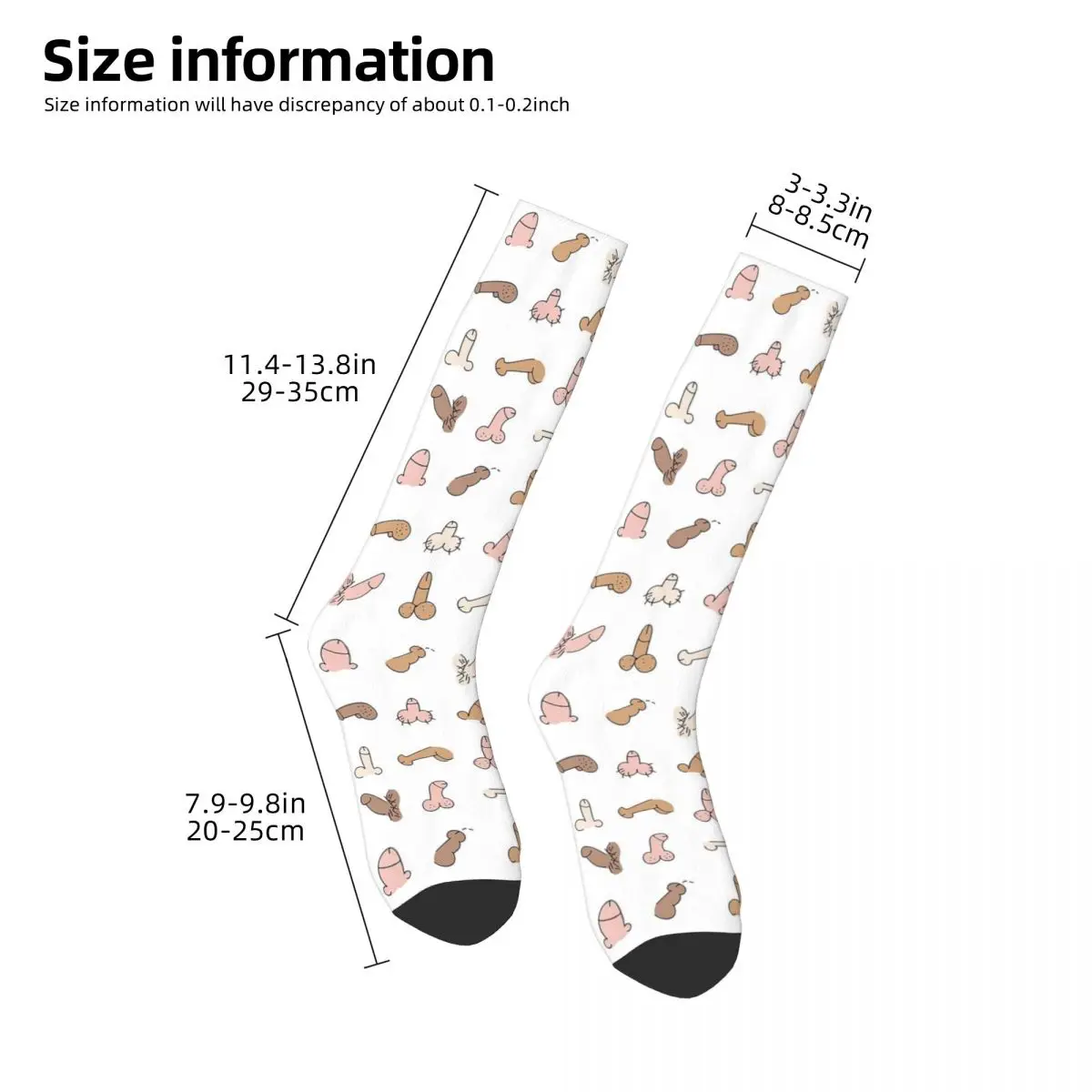 Penis Art Socks Harajuku Sweat Absorbing Stockings All Season Long Socks Accessories for Man's Woman's Gifts