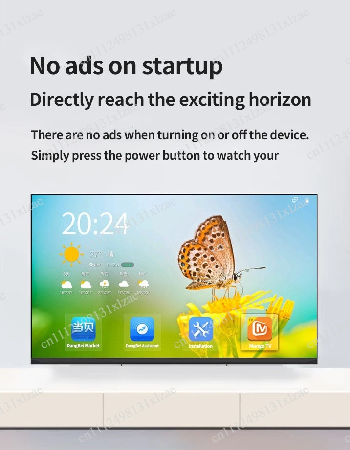 HD Smart TV 17-75 Inch - Eye-Protecting Narrow Edge Display, Blu-ray Decoding, HDMI/AV/USB/VGA, Auto Color Adjust