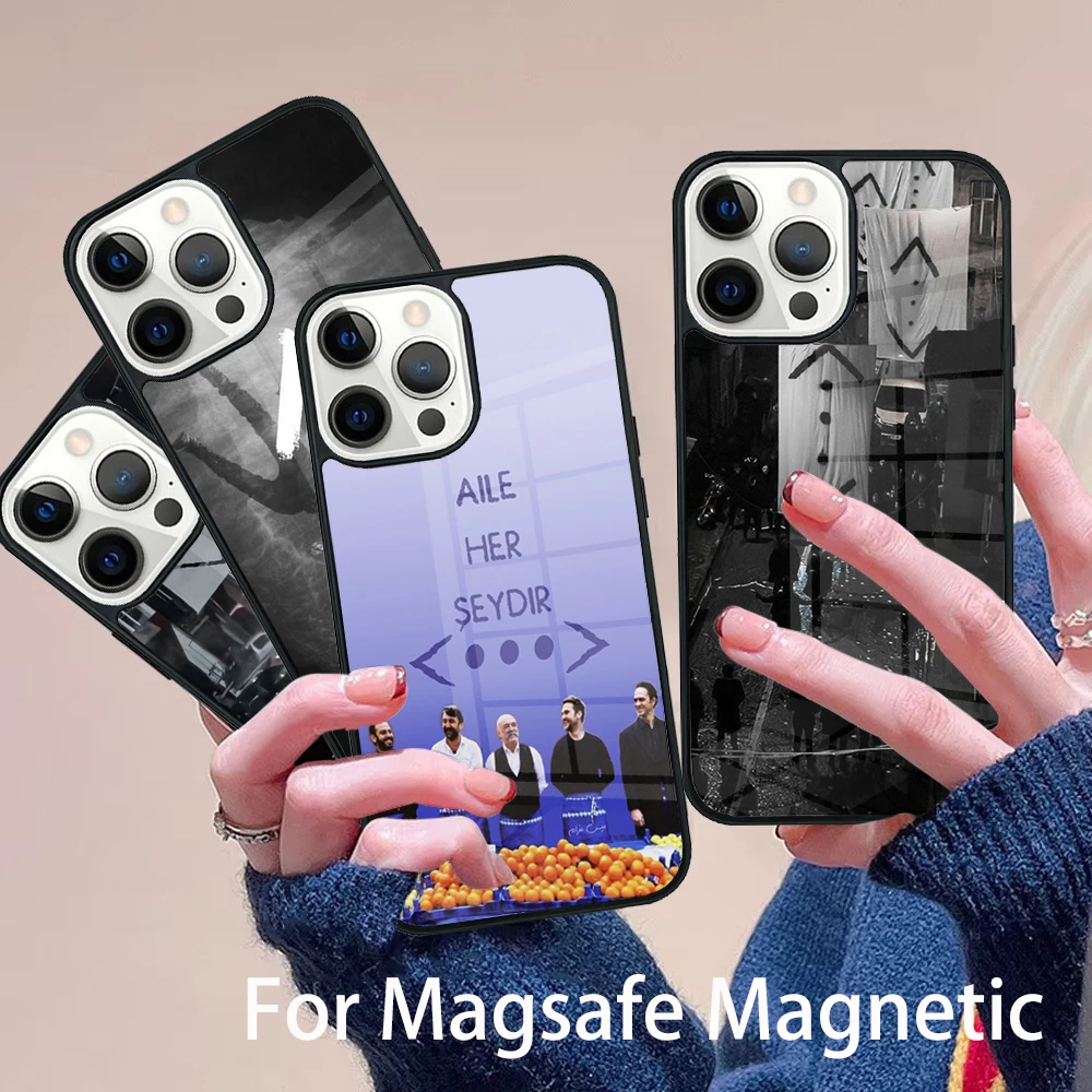 

cukur her yerde Phone Case Magesafe Magnetic Wireless Charge Cover For IPhone 16 11 12 13 14 15 Pro Max Plus Mini