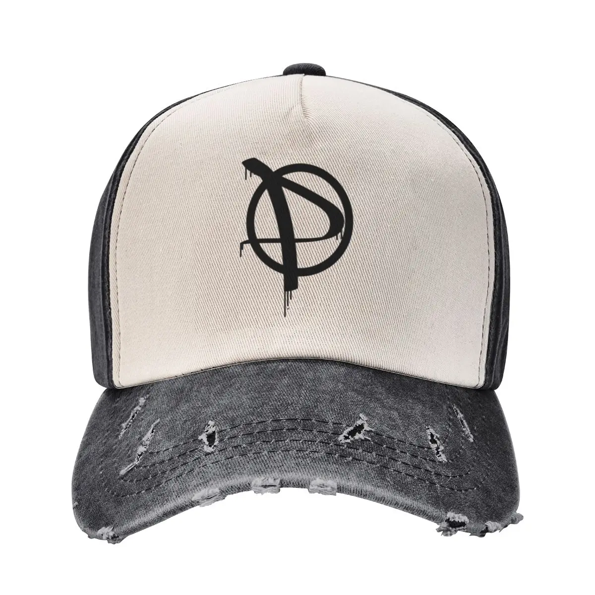 P - circle graffiti sign Baseball Cap Sports Cap derby hat beach hat Hats For Women Men's