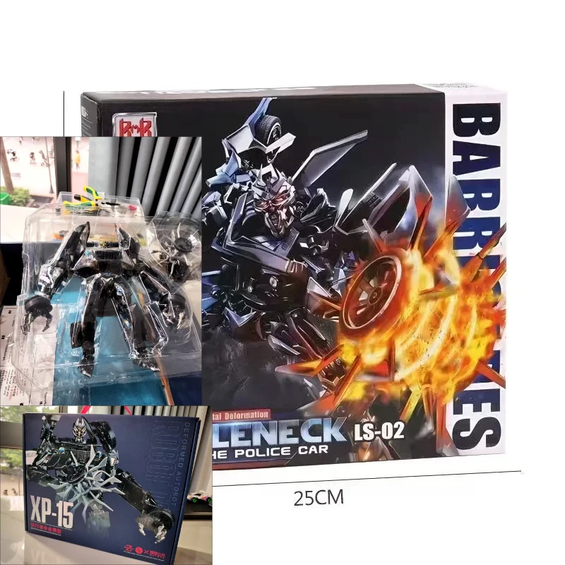 Image of Auf Lager: Black Mamba Robotermodell BMB Barricade LS02 Transformations-Meisterwerk Actionfigur Spielzeug Film ABS KO MPM05 18CM Auto