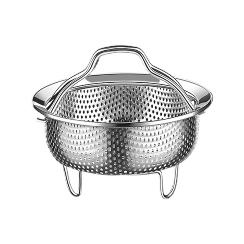 

Stainsless Steel Steamers Drain Basket Drain Drainers for Rice Eggs Vegatable