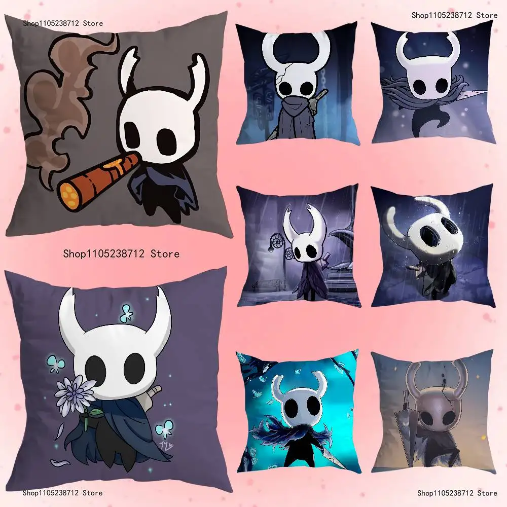 

Cool Horror Anime H-Hollow K-Knights Pillow Case Plush Pillow Cases Home Decoration Pillow Cover for Sofa Bed Chair Living Room
