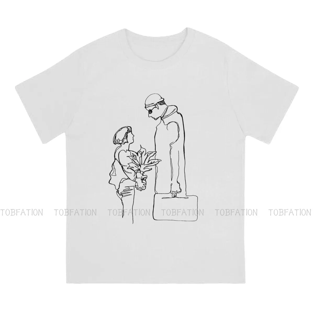 Leon The Professional Film Mathilda Lineart T Shirt Classic Fashion Summer Big size Cotton Men Clothing Harajuku Crewneck TShirt