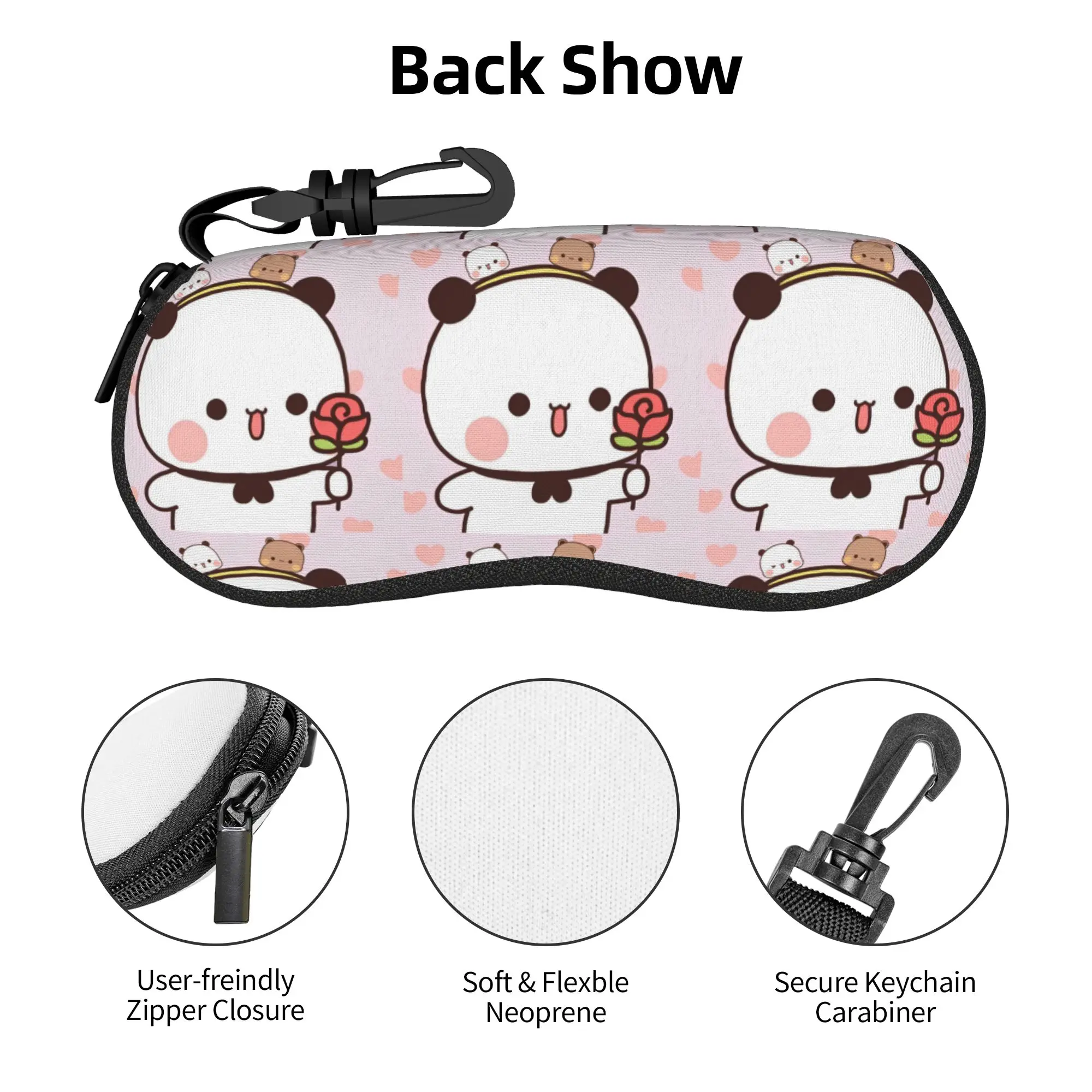 Bubu Dudu bear and panda Glasses Case Cover  Convenient Sunglasses Pouch For Men Women Eyewear Storage Original Eyeglass Cases