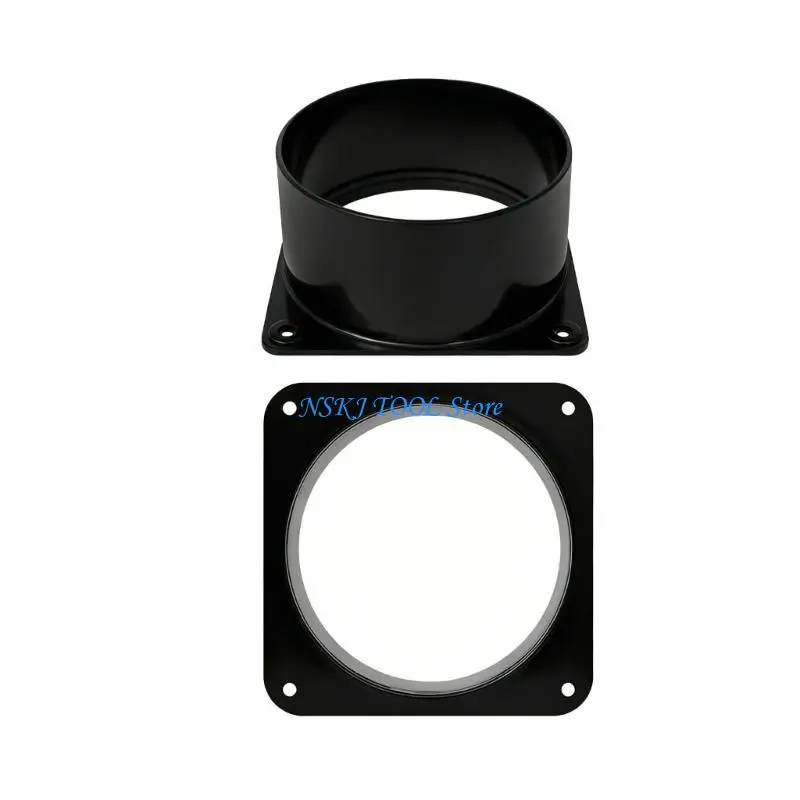 L8RC Straight Air Vent Duct Connectors Flange Easy Installation Air Outlet Adapter