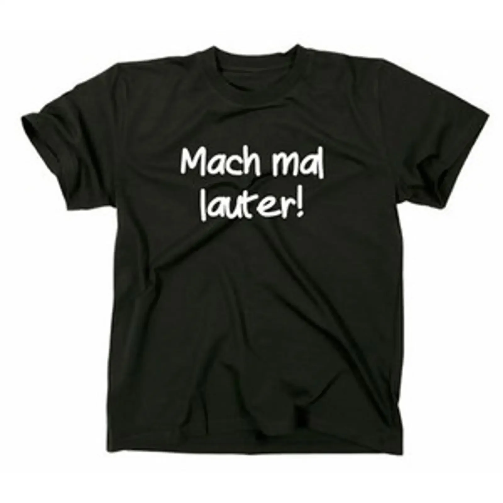 Mach mal lauter Fun T Shirt Funshirt DJ Party Mucke Schranz Musik Lustig Spruch vintage Washed Slightly Versatile fashion