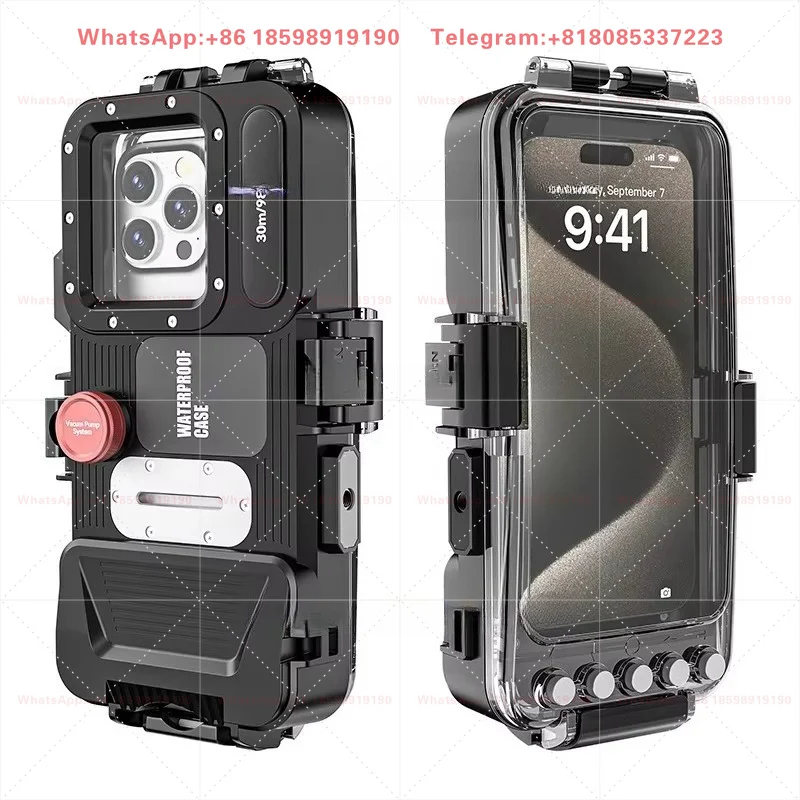 1PCS   Suitable for various mobile phones, 30 meter Bluetooth diving case, waterproof and universal for deep water shooting
