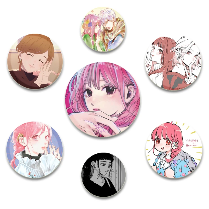 32/44/58mm Anime A Sign of Affection Button Pins Snap-on Design Brooches Daily Fashion Decoration Badges Ideal Gifts for Friends