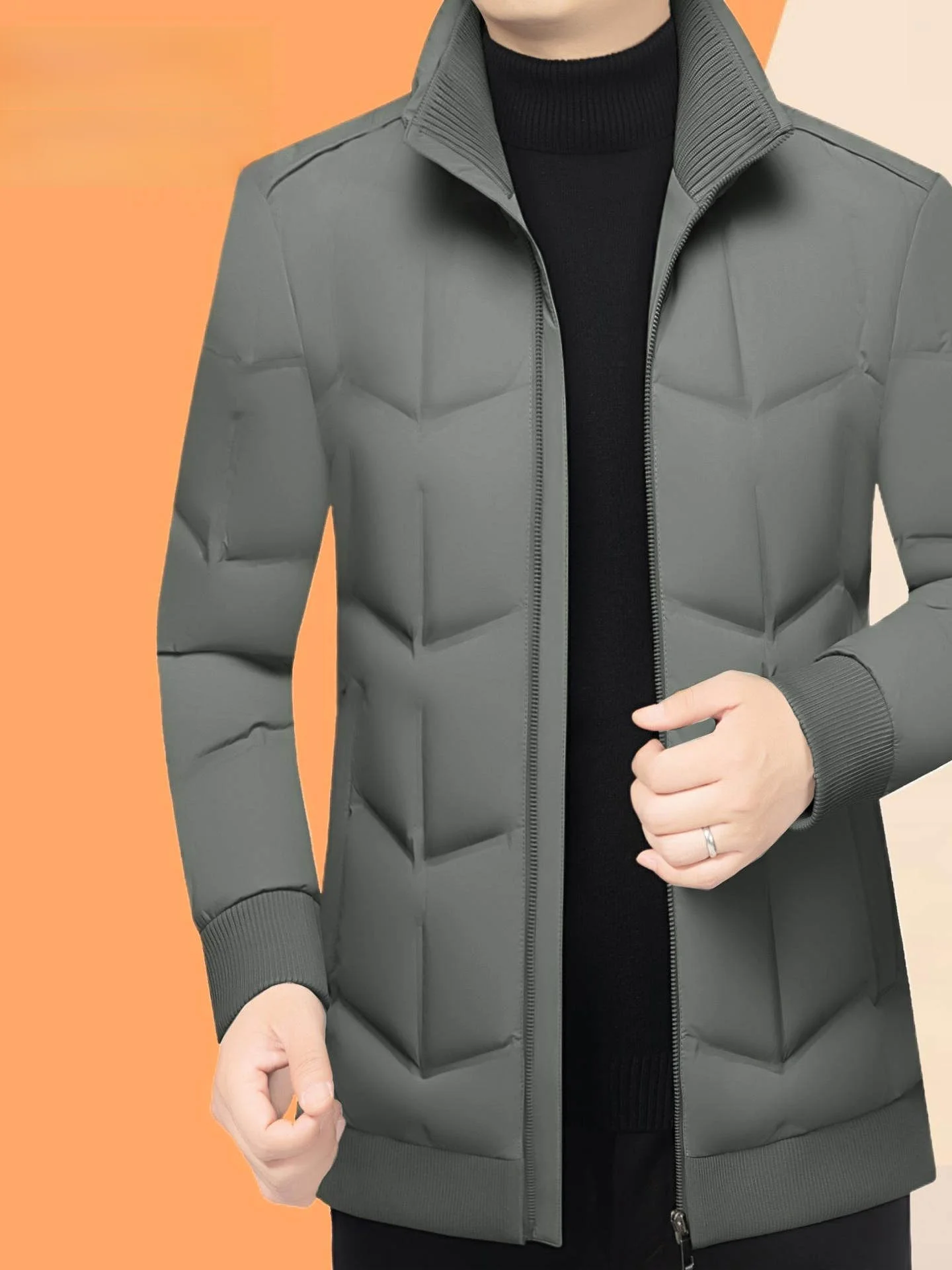 

Winter New Men's ort Lightweight Thiened Cold-resistant down Jaet Urban Casual White Du Feather Vest Removable Sve