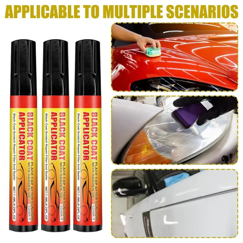 

3PCS/set Car Fill Paint Pen Portable Auto Scratches Fill Remover Automotive Car Touchup Paint Pens For Bike Motorboat Cars