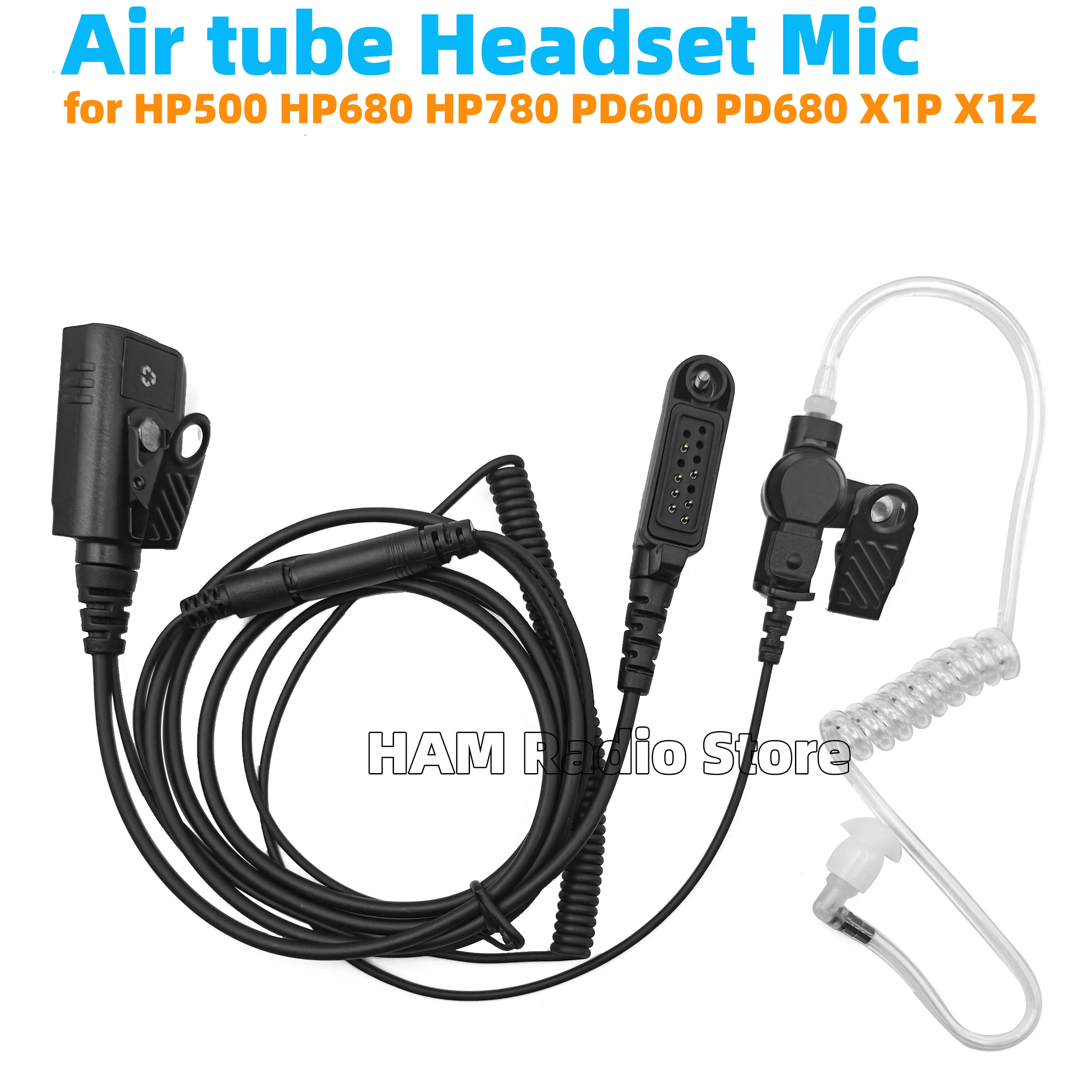 Air Tube Earpiece Headse For Hytera X1P,X1E,PD600,PD602,PD605, PD662, PD665,PD680,PD682,PD685 Walkie Talkie