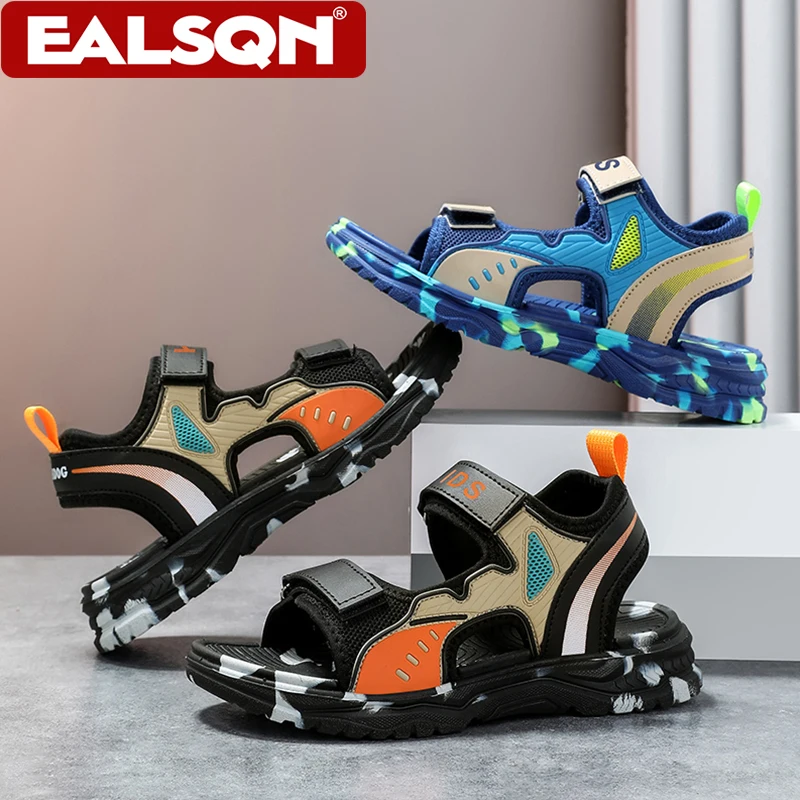 Summer Sandals for Boys Non-Slip Outdoor Children Beach Water Shoes Lightweight Soft Sole Breathable Kids Walking Sandals